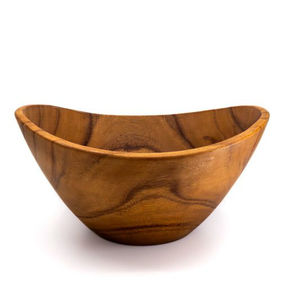 Tazón para Servir Ensaladas de Madera de Acacia de Alta Calidad, Ecológico, Hecho a Mano, Duradero y Moderno, Vajilla para Frutas para el Hogar y Restaurantes - Product Image 1