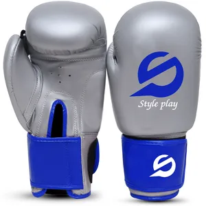 Gants de boxe noirs Recoil en cuir PU pour l'entraînement, le sparring et la compétition, durables et confortables pour le MMA et les sports - Product Image 6