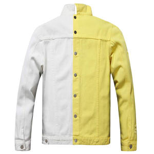 แจ็กเก็ตผ้ายีนส์คลาสสิกสำหรับผู้ชายมีกระดุมปิดด้านหน้าเสื้อแจ็คเก็ตยีนส์ฟอกวินเทจ - Product Image 2