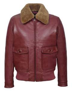 B3 Bomber Leather <b>Shearling</b> Fur <b>Jacket</b> <b>Mens</b> Fashion Motorbike Winter Waterproof Reversible Eco-Friendly - Product Image 1