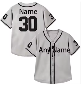 Venta al por mayor 2024 logotipo personalizado talla grande béisbol Jersey transpirable ropa deportiva uniforme conjunto con estilo - Product Image 6