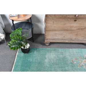 Tapis turc vintage de 37x63 pieds, style classique vert beige, laine PP, grande surface, tapis de salon, support en latex, design Aubusson - Product Image 5