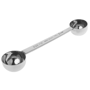 Cuillère à café de cuisine à domicile avec long manche en bois Accessoires d'ustensiles en bambou pour l'assaisonnement Boîte de mesure Emballé Outil à épices en métal - Product Image 3
