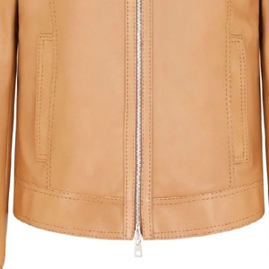 Chaqueta de invierno larga informal para hombre, vendedor de Fabricante Mayorista paquistaní con logotipo frontal de cuello levantado para motocicletas - Product Image 2