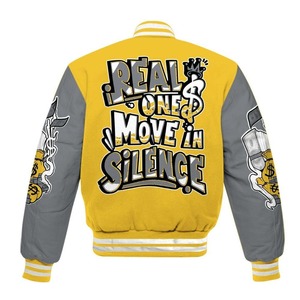 Chaqueta Varsity Premium OEM de Mezcla de Lana con Cuello Alto y Parche de Chenilla con Logotipo Personalizado para Equipos y Marcas - Pedido al por Mayor - Product Image 2