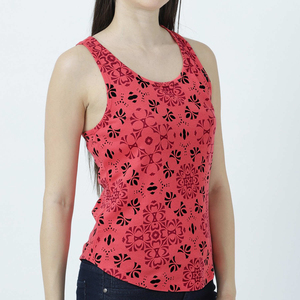 Camiseta sin Mangas Blanca de Algodón 100% para Mujer, Informal, Deportiva, Transpirable, para Verano - Product Image 2