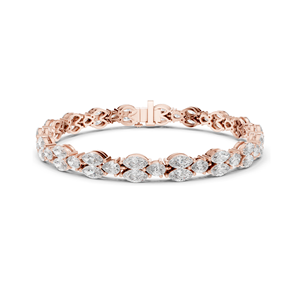 Bracelet en diamant CVD cultivé en laboratoire 9.0288 CT VVS-VS EF, disponible en or 18 carats, 14 carats, 10 carats et argent 925, or rose, or jaune, or blanc - Product Image 2