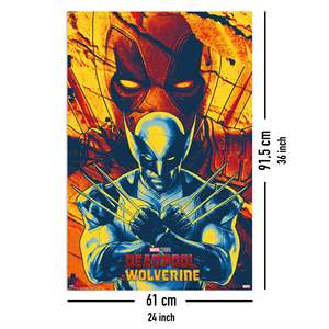 Póster de Estilo Moderno de Marvel Studios para Deadpool y Wolverine 3, Hecho de Papel Resistente para Decoración de Paredes - Product Image 5