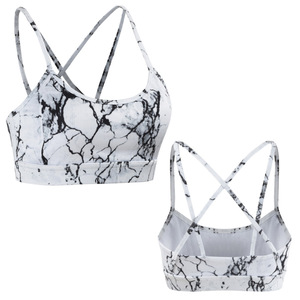 Wholesale Sublimated Women Plus Size High Support Sports <b>Bra</b> Seamless Push-Up Yoga <b>Bra</b> Breathable Quick Dry Four-Way <b>Stretch</b> - Product Image 1