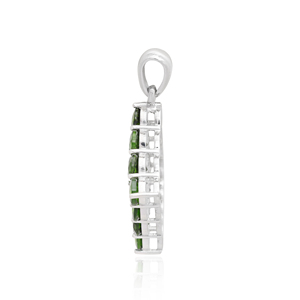 Wholesale Ishime Jewels CD007 Fashion 925 Sterling <b>Silver</b> Gold Plated Religious Chrome Diopside Claw Setting <b>Charm</b> Pendant Party - Product Image 4