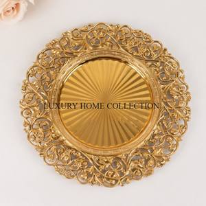 Premium Quality Meta Iron Home <b>Food</b> Charger Plate High Demanding Large Size Kitchen Ware Hotels <b>Party</b> <b>Food</b> Show Plate in India - Product Image 2