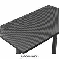 Bureau debout électrique réglable en hauteur avec commande à deux boutons et structure en acier noir pour le bureau à domicile