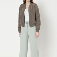 Nouveauté, prix bas, haute qualité, vestes bomber pour femmes sur mesure, tissées, avec doublure en coton et nylon, coupe-vent, best-seller