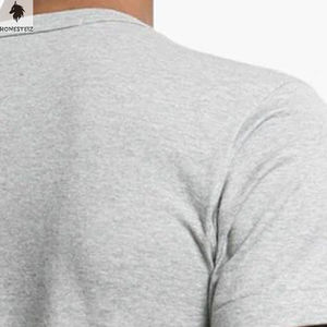 เสื้อยืดผู้ชายคุณภาพสูง ขายส่ง ผ้าฝ้าย 100% ระบายอากาศ แห้งเร็ว คอกลม สไตล์ฮิปฮอป สีพื้น น้ำหนัก 200 กรัม รับผลิตแบบ OEM - Product Image 4