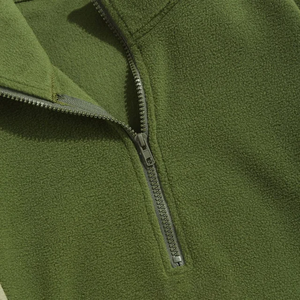 Nouveaux hommes sweat-shirt personnalisé tissu nouveau 2021 pull Simple chandails doux tissu chemise fermeture éclair sweat - Product Image 3