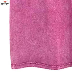 Ropa de verano Camiseta lavada con ácido con impresión de logotipo personalizado de alta calidad Camiseta lavada con ácido de secado rápido para hombres - Product Image 5