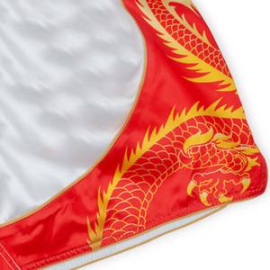 กางเกงมวยไทยคิกบ็อกซิ่งสำหรับแข่งขันและฝึกซ้อม ผลิตตามสั่ง ผ้าโพลีเอสเตอร์ 100% แห้งเร็ว กันน้ำ มีเชือกผูก - Product Image 6