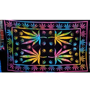 Vente chaude Moderne Tie Dye Tenture Murale Tapisseries À La Main Multi-Design Imprimé Drap de Lit pour Chambre Décoration de La Maison GC-TP-130 - Product Image 1