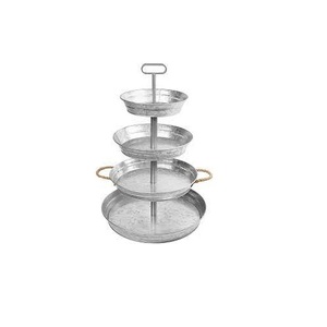 Parties Decoration For Tableware Item <b>3</b> <b>Tier</b> Aluminium <b>Cake</b> <b>Stand</b> Round Shape Antique Finishing <b>Cake</b> <b>Stand</b> - Product Image 6