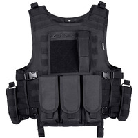Gilet de sécurité unisexe personnalisé en polyester Golden Weather avec détection d'aiguilles et multiples poches pour agents de sécurité