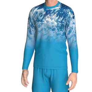 Camiseta de Pesca para Hombre Más Vendida, Personalizable OEM, con Estampado Digital, Impermeable, con Cierre de Botones, Transpirable, Cómoda, UPF 50 - Product Image 3