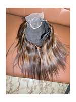 Perruque HD Lace Front en cheveux indiens bruts, perruque 100% cheveux humains vierges Lace sans colle alignés sur les cuticules, perruque Lace Frontal pour femmes noires