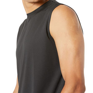 Débardeurs d'entraînement pour hommes de la meilleure qualité du fabricant, vêtements de fitness à manches courtes, design original, tricoté, vente en gros à bas prix - Product Image 3