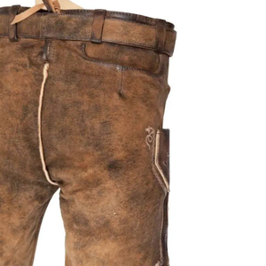 Pantalones cortos Lederhosen Trachten personalizados | Estilo bávaro vintage | Cuero de cabra sostenible | Herbst Oktoberfest Ready | Envío rápido OEM - Product Image 3