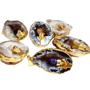 AGATE GEODE NATURAL PENDANT