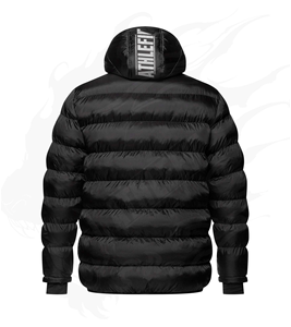 Chaqueta de burbuja fina Athlefit de alta calidad para hombre, chaqueta personalizada con cierre de cremallera, venta al por mayor, estilo informal de moda, opción de talla grande - Product Image 2