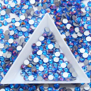 Whatstone fábrica al por mayor <span class=keywords><strong>Mirage</strong></span> Topaz Color SS16 SS20 cristal AB sin Hotfix parte posterior plana diamantes de imitación de cristal <span class=keywords><strong>para</strong></span> vestido de novia - Product Image 3