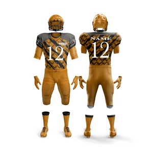 Jersey y Pantalones de Fútbol Americano Personalizados para Adultos |   Uniforme de Fútbol con Camiseta y Pantalones |   Ropa Deportiva Transpirable de Poliéster - Product Image 3