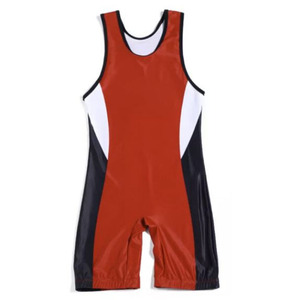 Combinaisons de lutte unisexes personnalisées - 100% polyester, tissu extensible 240g, respirant et à séchage rapide, imprimé en sérigraphie - Product Image 2