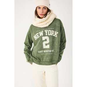 Sudadera Extra Grande de Algodón 100% con Estampado de Efecto Desteñido Diario - Product Image 2