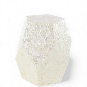 Taburetes de Lujo con Incrustaciones de Nácar, Muebles Hechos a Mano con Incrustaciones de Concha para Decoración de Sala de Estar - Product Image 2