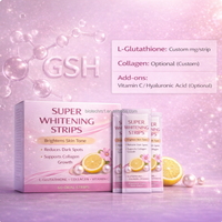 Pilules de glutathion en vrac, compléments éclaircissants pour la peau, poudre de collagène, élimination des taches brunes, éclaircissement de la peau, bandes super éclaircissantes