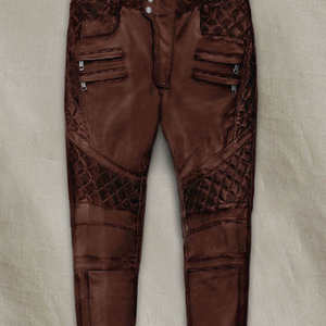 กางเกงหนังแท้คุณภาพดีขายดี ทรงตรง เอวยางยืดปานกลาง ผ้าแคนวาส สไตล์ไฮสตรีท สำหรับผู้ชาย มีหลายขนาดและหลายสี - Product Image 6