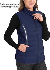 Venta Directa de Fábrica, Chaleco Acolchado con Cierre y Cuello en V, Personalizable, Transpirable, de Alta Calidad, para Hombre, Invierno, Casual - Product Image 4