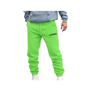 Pantalon de survêtement pour hommes de qualité supérieure 2 poches en coton polyester vêtements de sport décontractés avec ceinture épaisse et coupe à la cheville - Product Image 1
