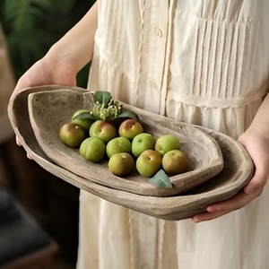 Bol à pâte en bois sculpté à la main de vente chaude durable et élégant pour les fêtes et le parfum de bougie bol à pâte en bois de vache en gros - Product Image 6