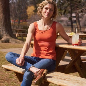 Camiseta sin mangas transpirable para mujer Impresión de pantalla de gimnasio transpirable - Product Image 1