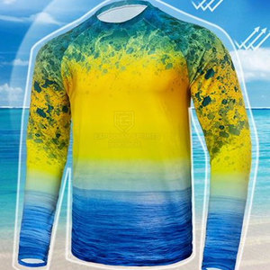 Camisa de Pesca para Hombre, Personalizada, de Color Sólido, UPF 50, de Alta Calidad, Transpirable, de Secado Rápido e Impermeable - Product Image 4