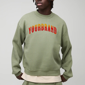 Poids lourd 480GSM épaissi coton polaire hommes mode surdimensionné sweat Boxy Fit goutte épaule hommes sweat - Product Image 4