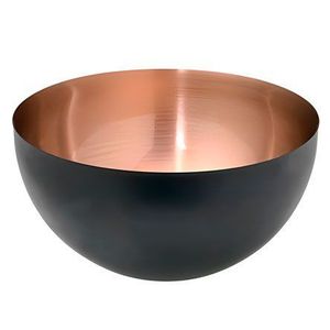 Salad <b>Bowl</b> Outside Black & Inside Copper Stainless Steel Salad <b>Bowl</b> Seasoning <b>Basin</b> Kitchen Deep Soup Mixing <b>Bowl</b> - Product Image 1