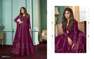 Shree Indian Exports Presenta Traje de Fiesta para Bodas, Salwar Largo de Viscosa Estampada con Diseño Georgette - Product Image 5
