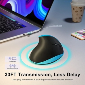 携帯用快適な右手長命人間工学<span class=keywords><strong>6</strong></span>ボタン静かなノートパソコンマウス低電力コンピュータマウス - Product Image 6