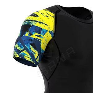 Meilleure qualité uni à manches courtes Rush Guard pour hommes respirant Rash Guard élégant Rash Guard - Product Image 6