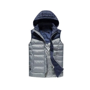 Men Half Sleeves Puffer Jacket Insulated Winter <b>Coat</b> with Extended Coverage Lightweight Warmth and Contemporary Design - Product Image 6