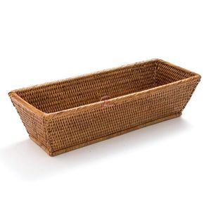 Panier à pain ovale en rotin, panier à fruits, bols tissés, panier à pain en rotin fait main pour le service - Product Image 4
