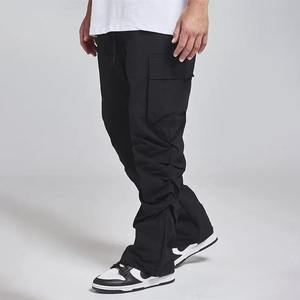 2024 personnalisé hommes Street Style Joggers toile pantalons décontractés avec poche pour garçons hommes empilés Joggers - Product Image 2